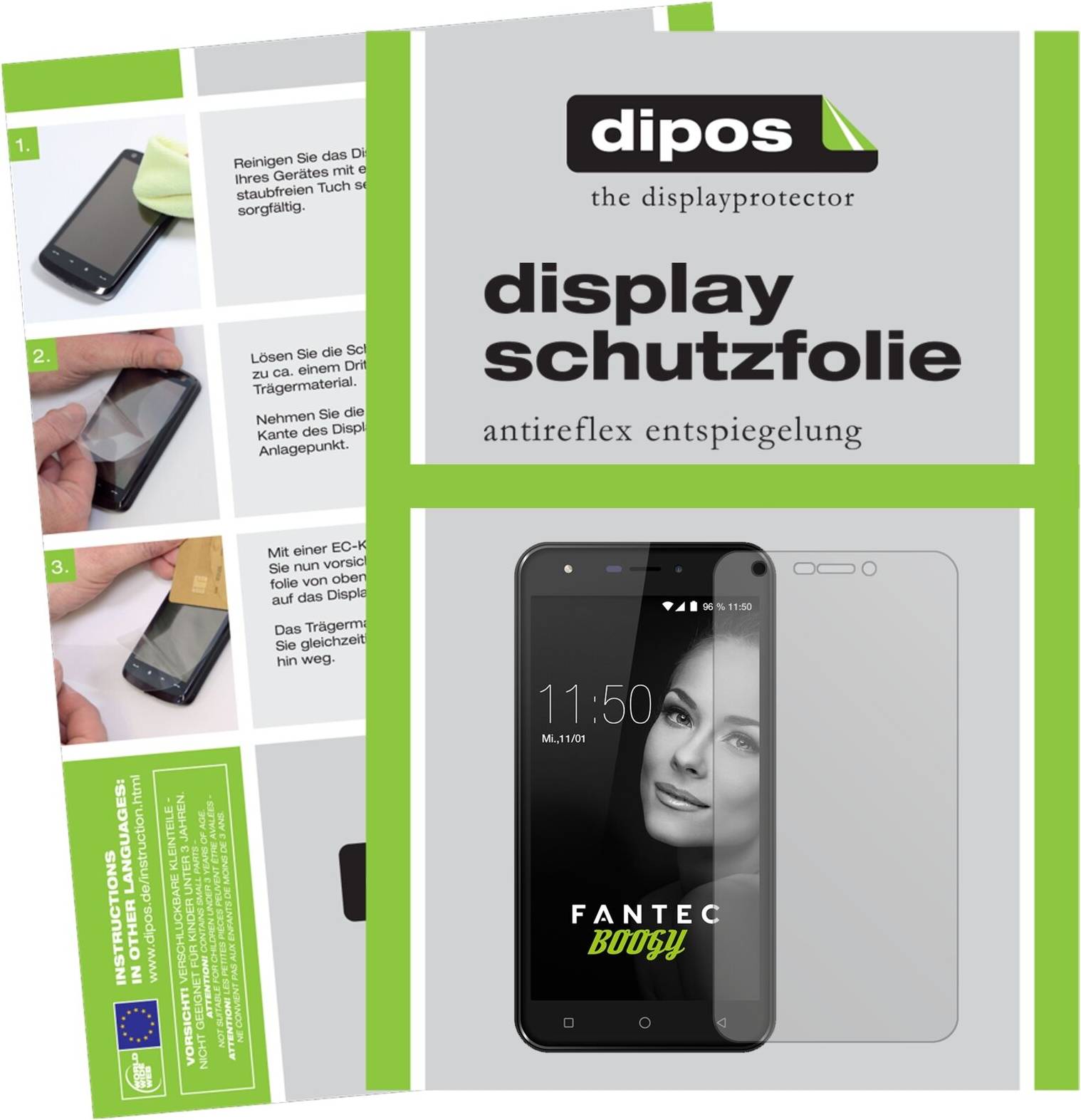 Dipos Screen Protector For Fantec Boogy