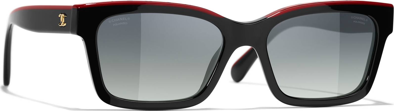 Chanel Square Solbriller - Sort