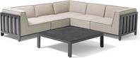 Rattan furniture rattan corner set Maze Rattan Ibiza Small Corner Set With Square Table Sofa