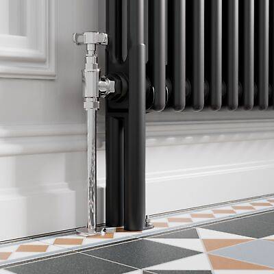 Park Lane Black Legs For Traditional Radiator - Double Bar Central Heating Radiator