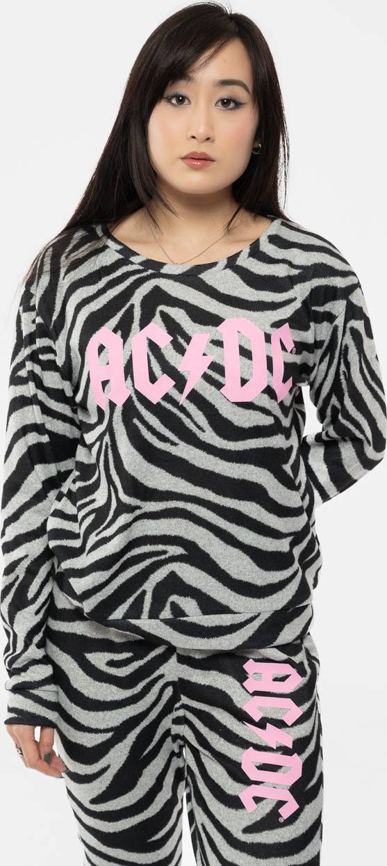 AC/DC Ladies Pyjamas Logo - X-Small