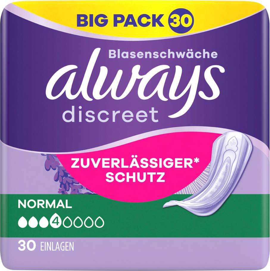 Discreet Incontinence Pads Normal Big Pack 