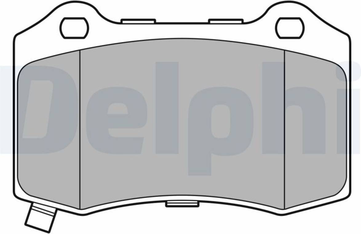 Delphi Brake Pad Set LP3676
