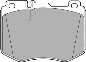 Delphi Brake Pad Set LP3172