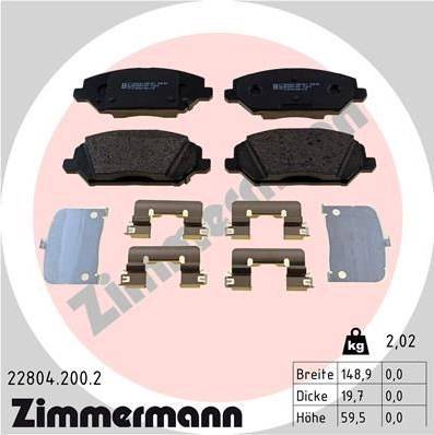 Brake Pad Set 228042002