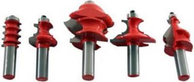Marksman Set Of 5 Tct Door Panel Router Bit Set Cutter Tools One Size