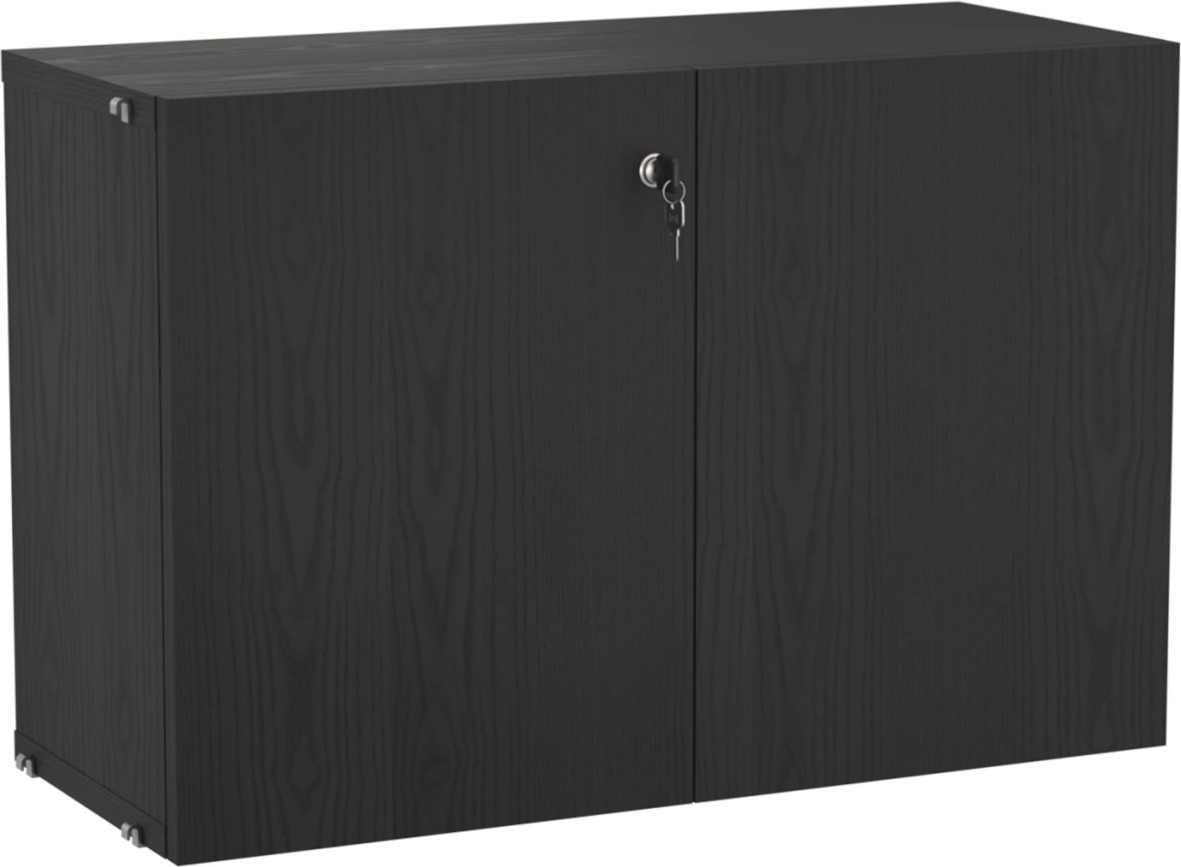 String Cabinet With Lock Black Stained Oak Shelving System