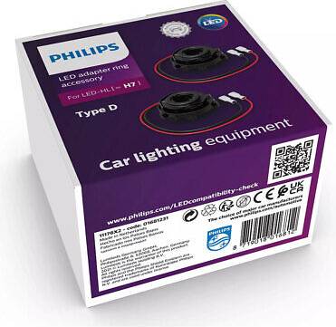 Led h7 Philips Ultinon Pro6000 H7 LED 2x Adapter Rings