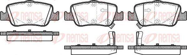 Remsa 1356.02 Brake Pad Set Rear Axle