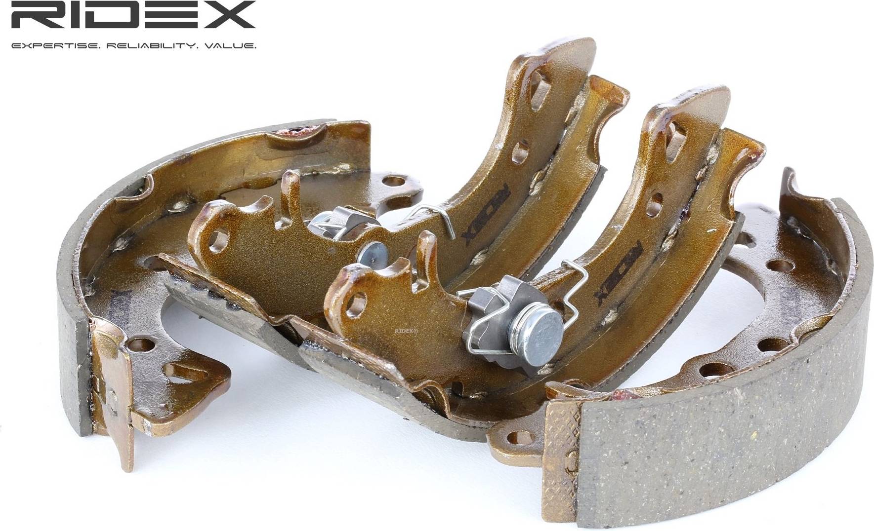 Ridex Brake Shoes Rear Axle 164mm