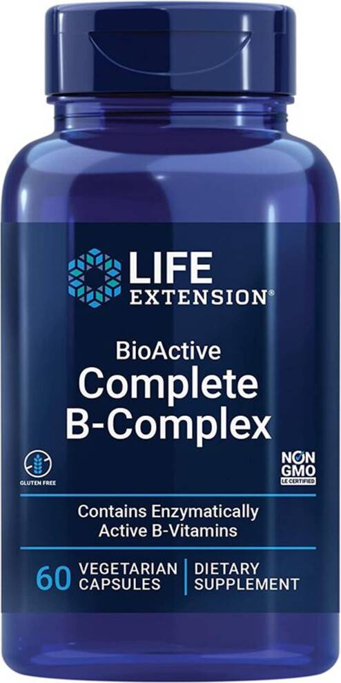 Life Extension BioActive Complete B-Complex 60 Vegan Capsules