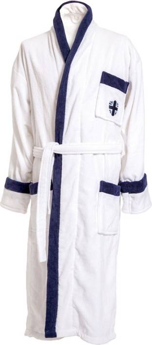 Lord Nelson Victory Velour Robe - Vit