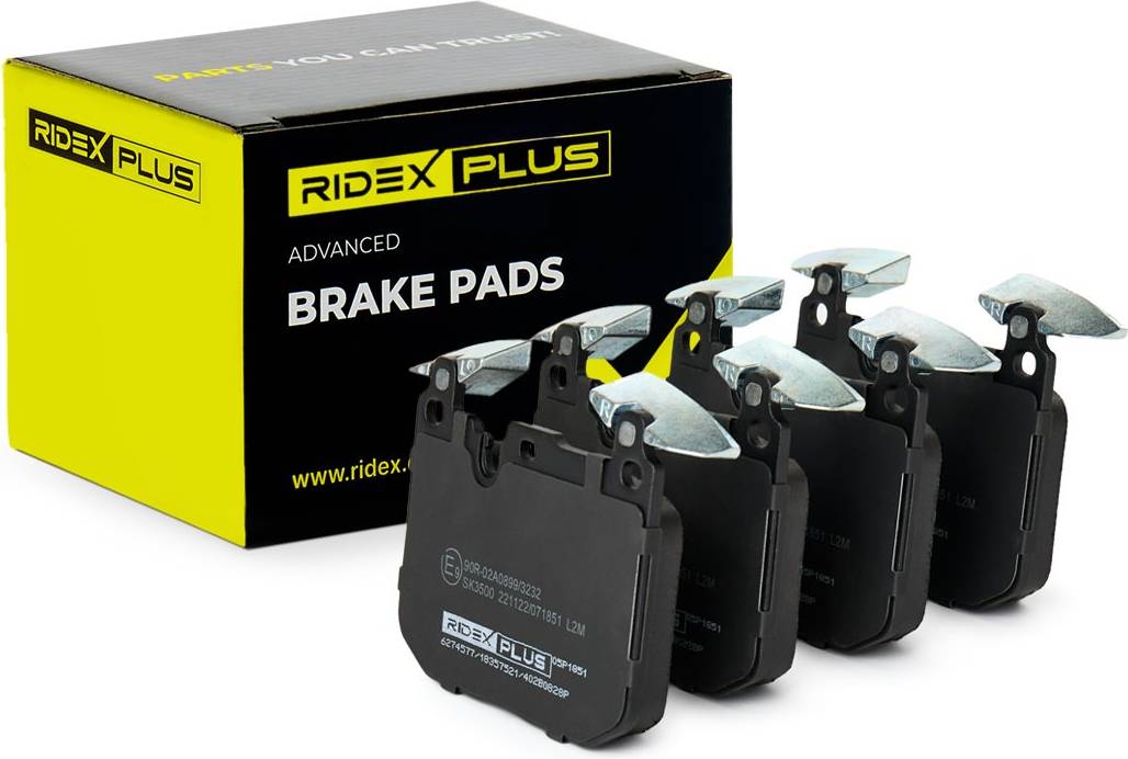 Ridex Plus Brake Pad Set Front Axle