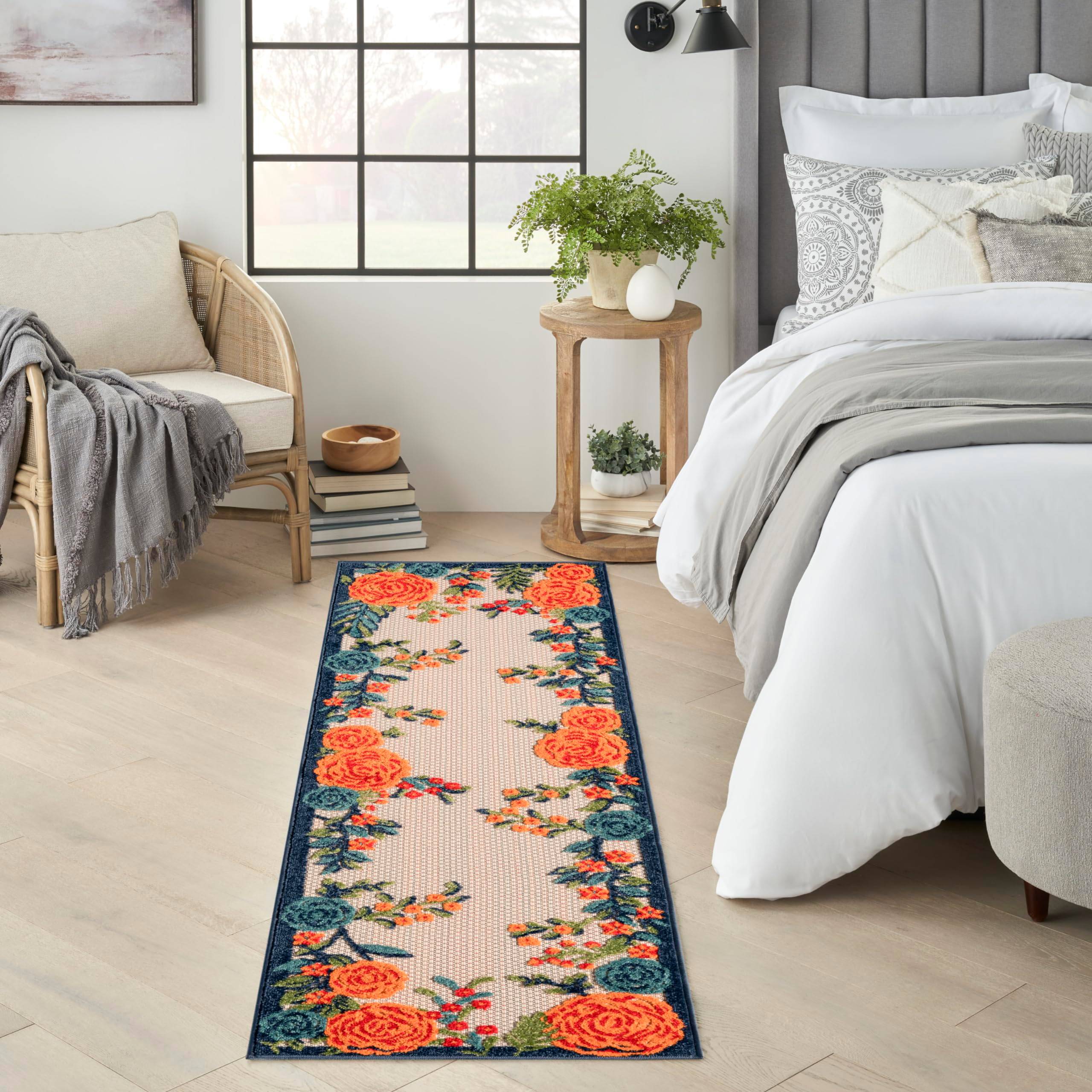 Nourison Aloha Multicolor 2' x 6' Area Rug Multicolor, Blue