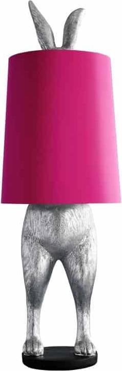 WERNS Rabbit Hiding Rabbit Silver/BlacK/Red Bordlampe 115cm