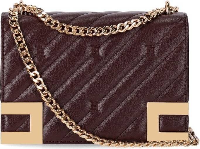 Elisabetta Franchi SMALL SHOULDERBAG ROUGE NOIR