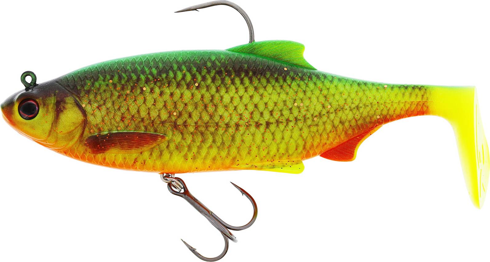 Westin Ricky The Roach Shadtail R 'N R 14cm 57g Sinking (1-pack) Firetiger Rudd