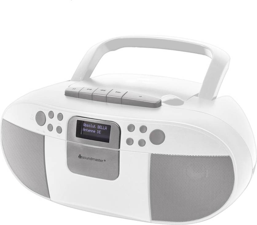 Soundmaster SCD7800 Weiß Radiorekorder mit CD-Spieler