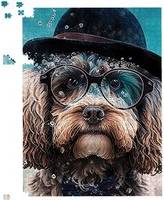 Warren Reed Cockapoo Dog Splashart Jigsaw Puzzle Multi 500 Piece