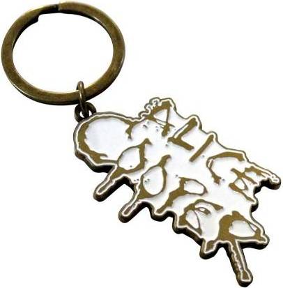 Dripping Logo Keyring - Gold