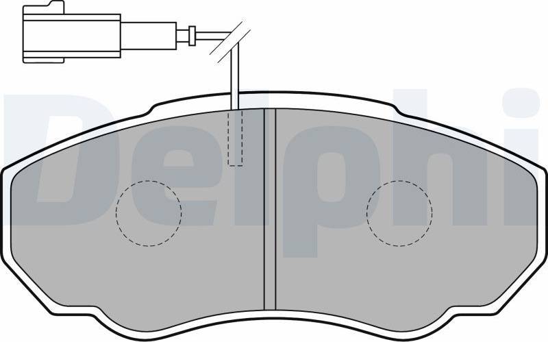 Delphi Brake Pad Set LP1750