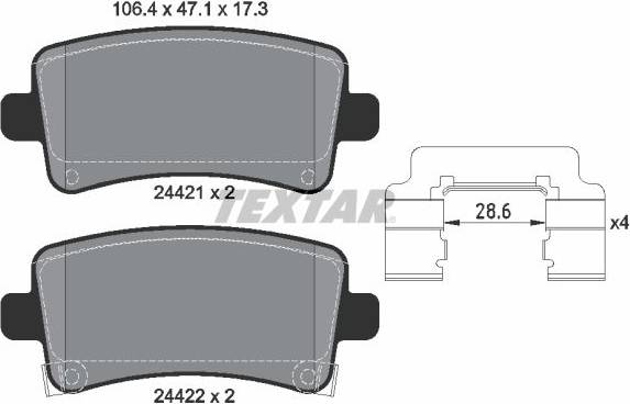 Textar Brake Pad Set
