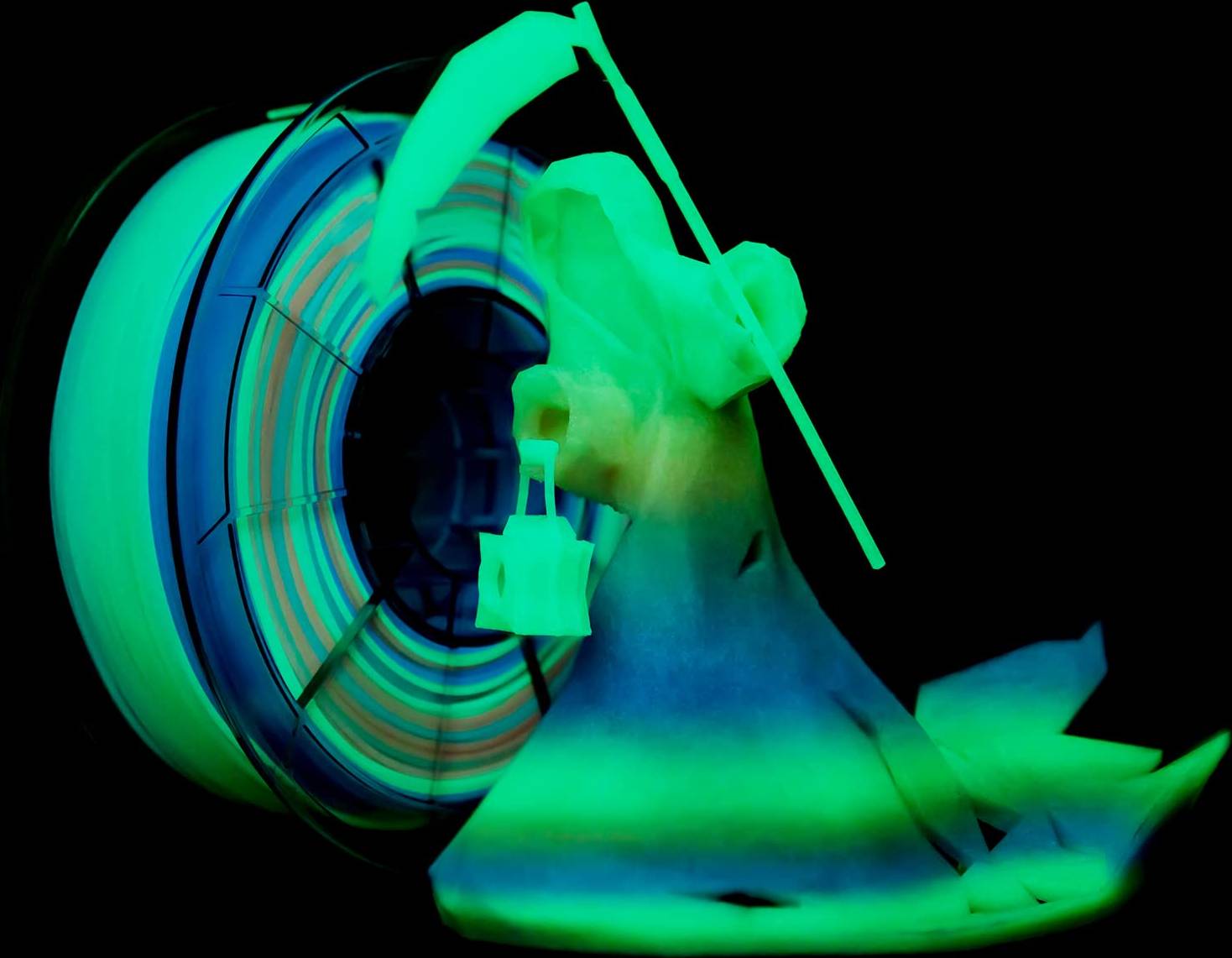 Ziro Pla Glow Filament 1.75 mm Gradient MultiColor