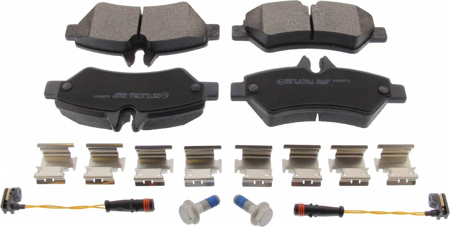 Mapco 6798 1 Brake Pad Set Rear Axle
