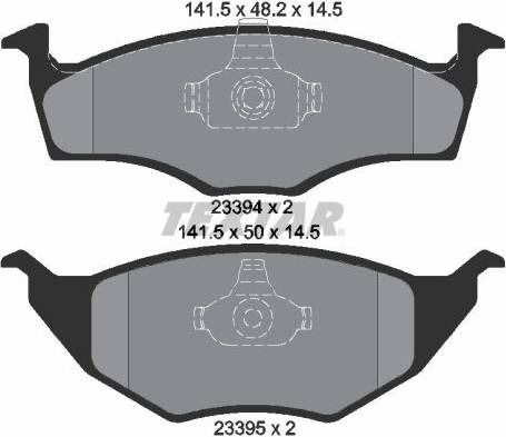 Textar Brake Pad Set 2339402