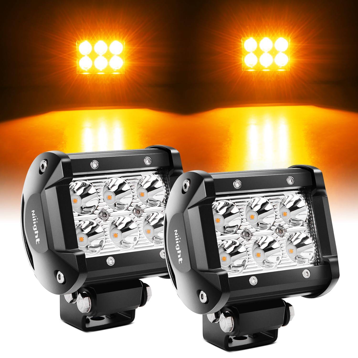 4" led lights Nilight 4 Inch LED Light Pods 2pcs 18W