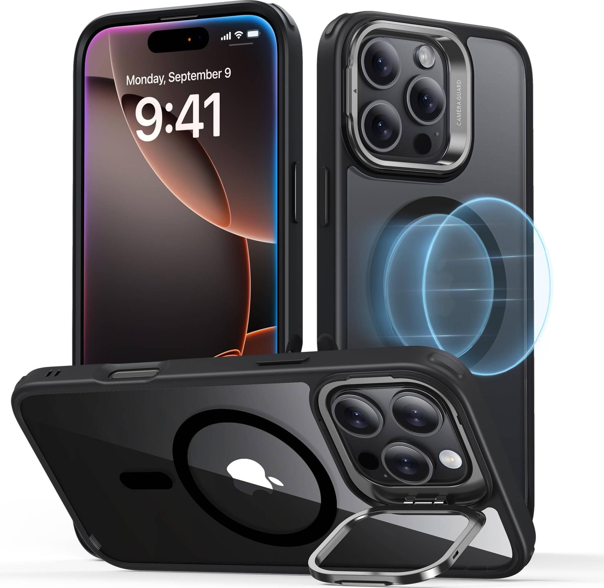 ESR iPhone 16 Pro Max Case Built-In Stash Stand