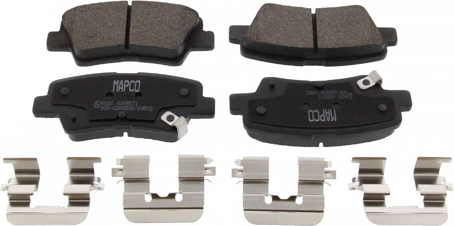Mapco 6620 Brake Pad Set Rear Axle