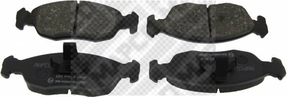 6371 Mapco Brake Pad Set Disc Brake