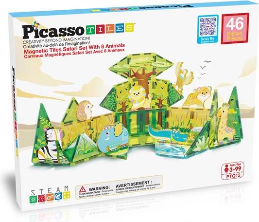 PicassoTiles Magnet Tile Building Block Set