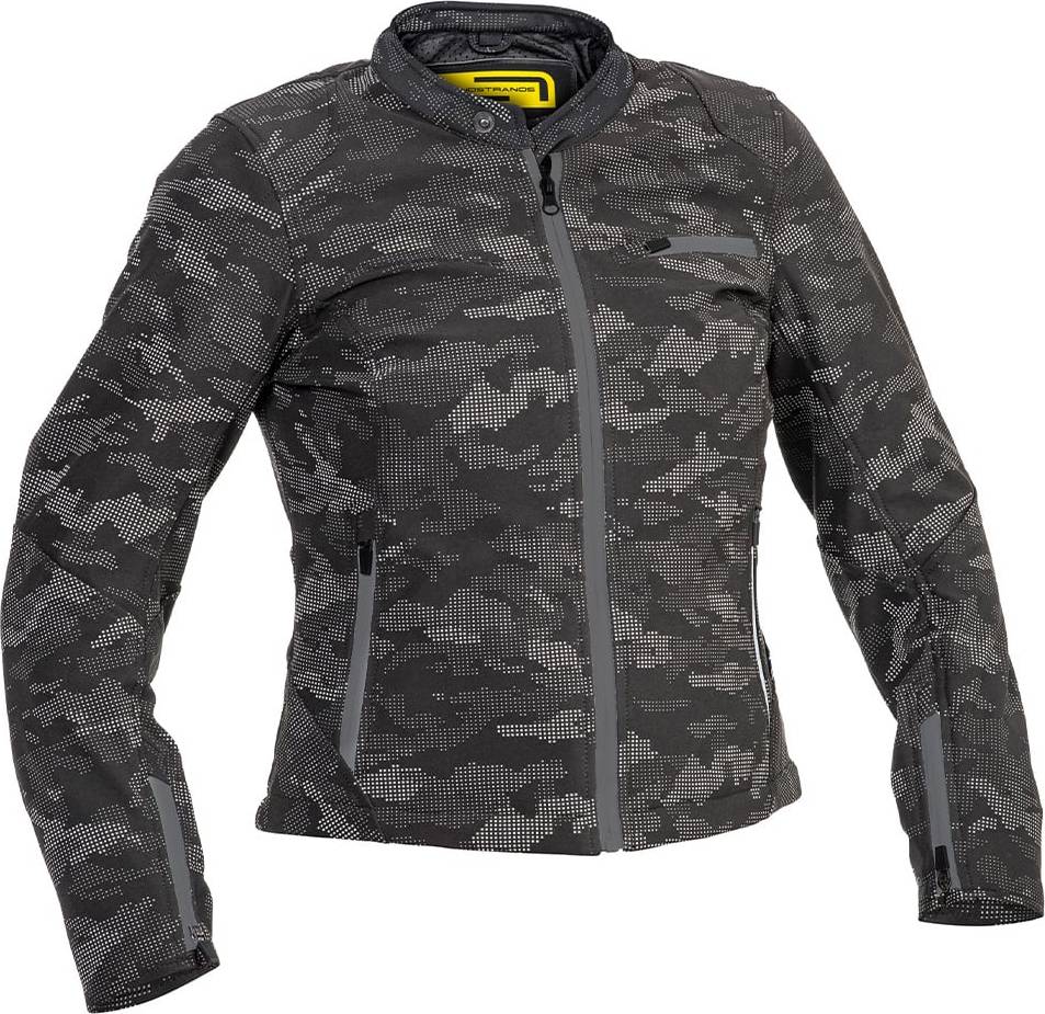 Fryken Jacket Black Reflecting Pattern Grey