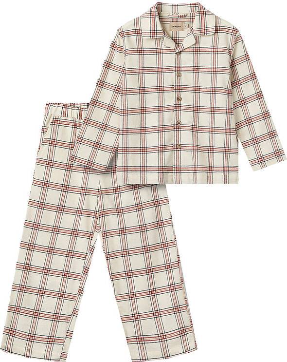 Wheat Madison Eggshell Check Pyjamas -