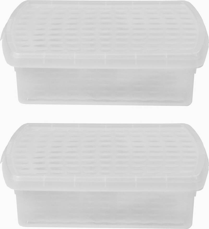 Wham Clip Rectangular Plastic Boxes 8.5 qt Storage Box
