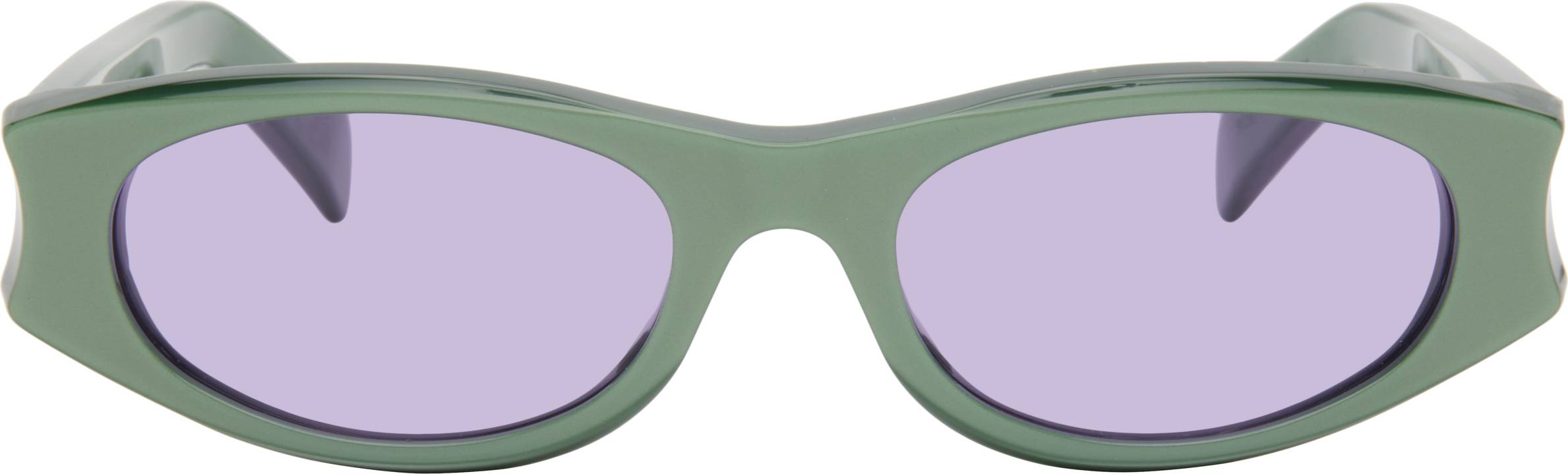Retrosuperfuture Green Razzo Sunglasses - Metallic Mint