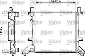 Valeo Radiator 731605