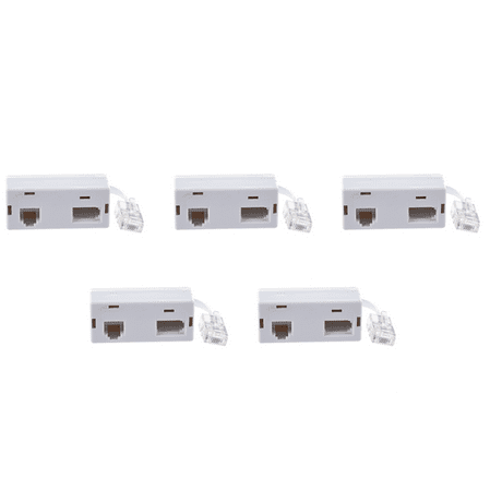 Analog telefon adapter Typecat Moon Arrow, 5X RJ45 Plug to BT RJ11 Secondary Splitter Telephone Adapter
