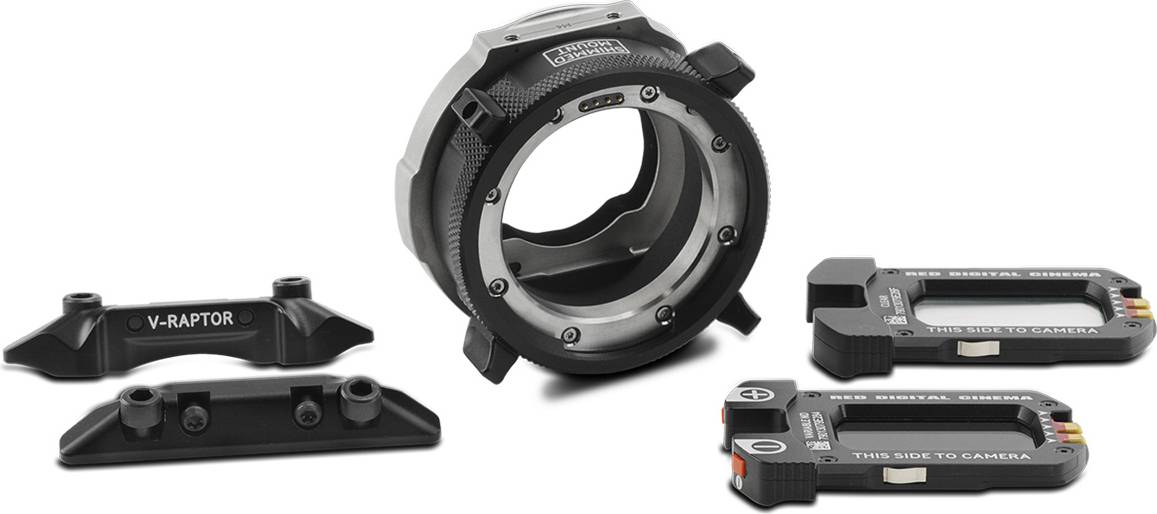 Red RF to PL for V-RAPTOR Lens Mount Adapter