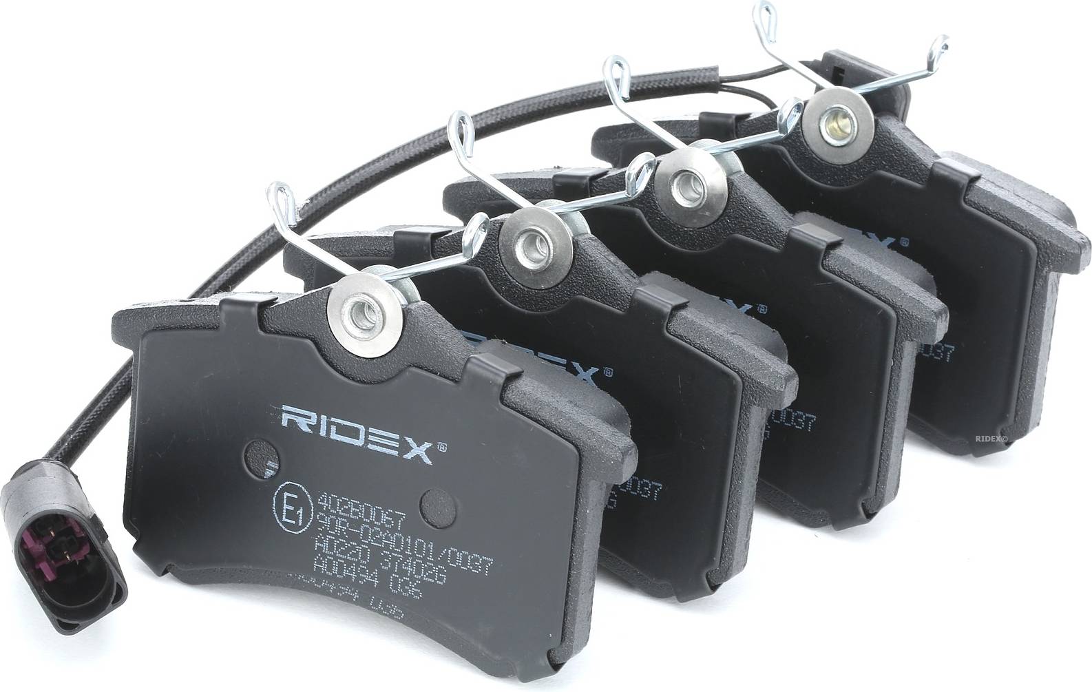 Ridex Brake Pad Set Rear Axle With Wear Warning Contact