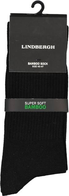 Lindbergh Bamboo Rib Sports-Pack Strømper - Sort