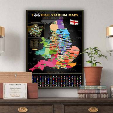 Football Stadium Scratch Map