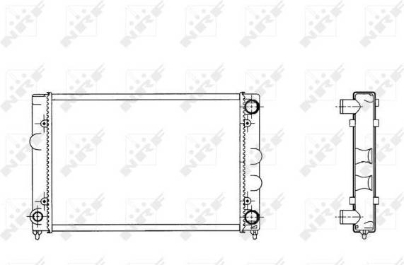 NRF Engine Cooling Radiator 509505