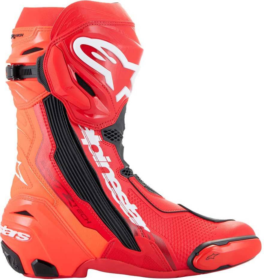 Alpinestars supertech r Alpinestars Supertech R Racing Boots - Hellrot/Neon-Rot/Schwarz