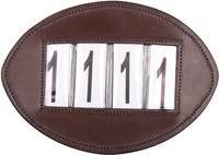 QHP Riding Number Holder Basic - Marron