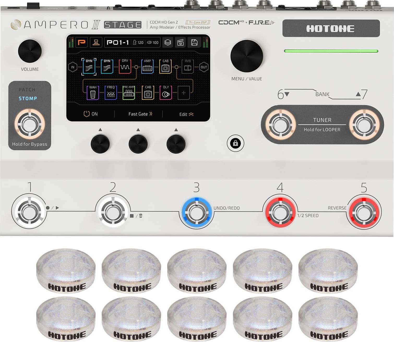 Processore Multi-Effetti Chitarra Touch Screen
