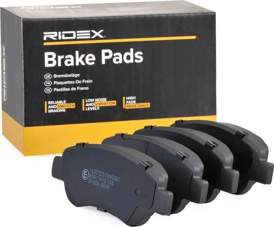 Ridex Brake Pad Set Front Axle
