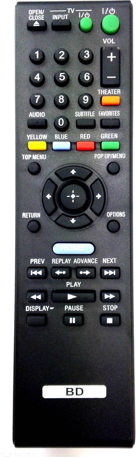 Sony Blu Ray Remote Control for Sony RMT-B107P